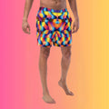 Abstract Swim Trunks For EDM Rave Festivals EDMFestieGear.com