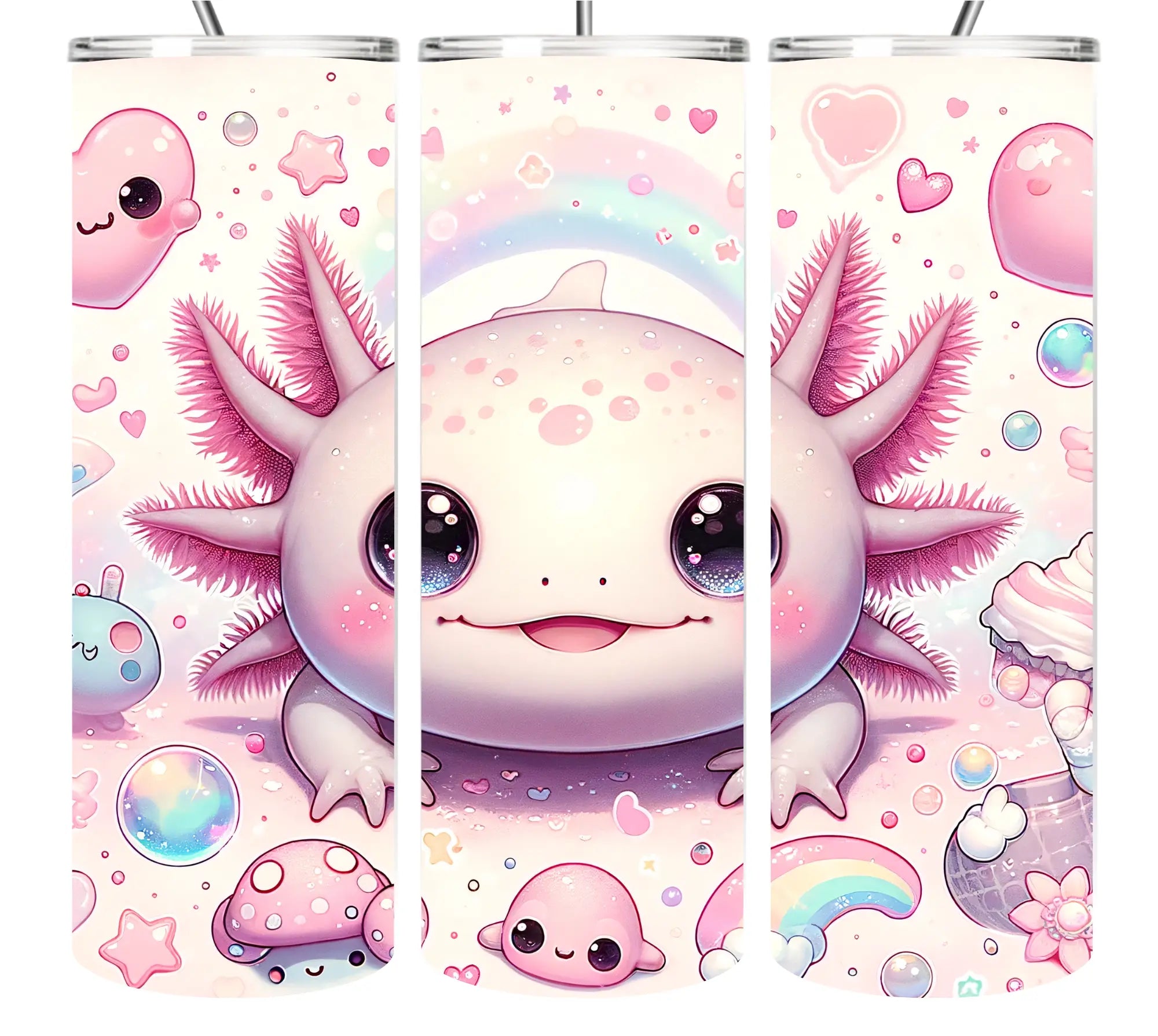 Axolotl Tumbler Collection 20oz Tumblers EDMFestieGear.com
