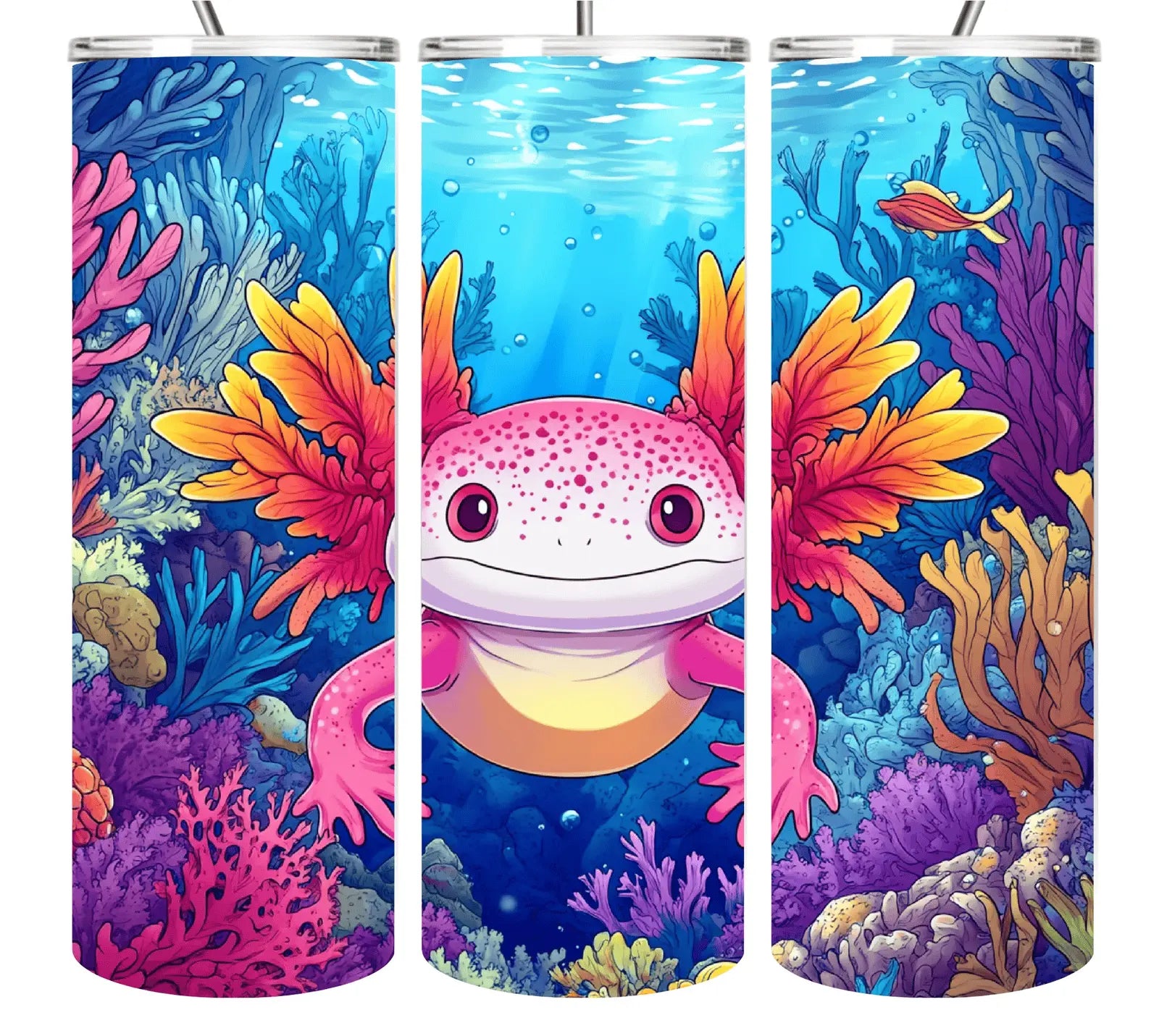Axolotl Tumbler Collection 20oz Tumblers EDMFestieGear.com
