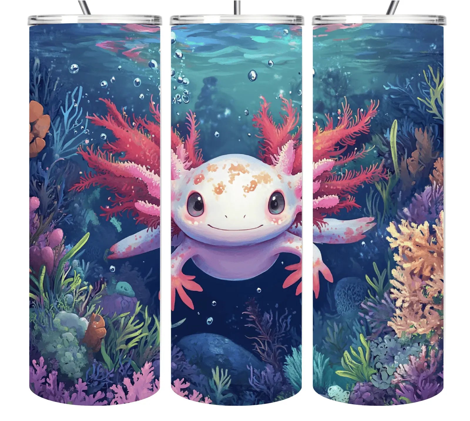 Axolotl Tumbler Collection 20oz Tumblers EDMFestieGear.com