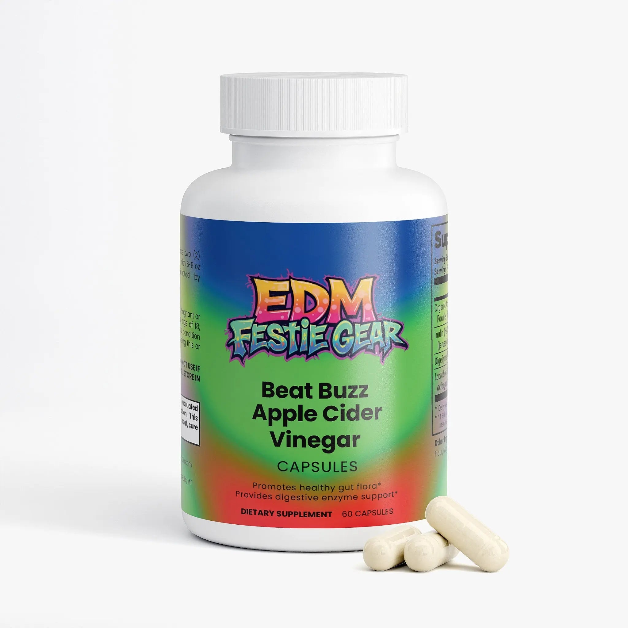 Beat Buzz Apple Cider Vinegar Capsules EDMFestieGear.com