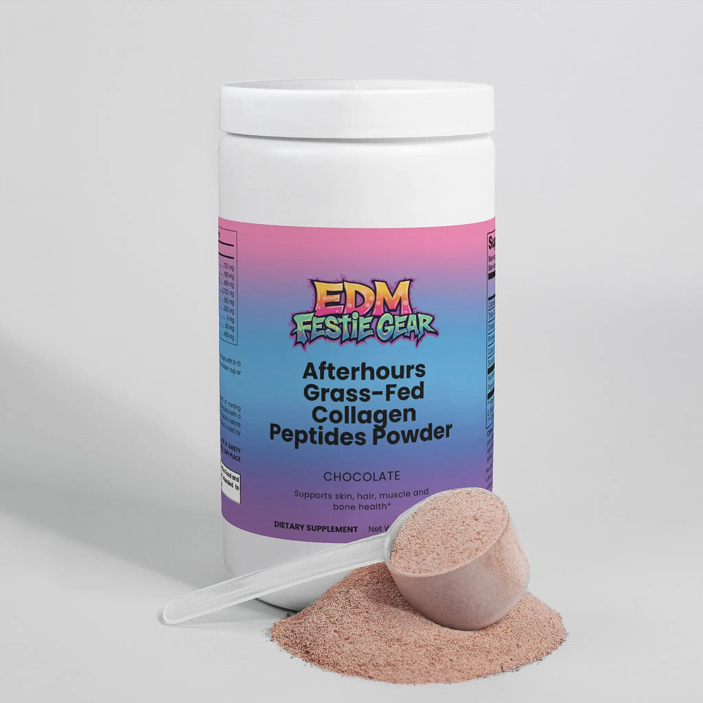 Afterhours Grass-Fed Collagen Peptides Powder (Chocolate) EDMFestieGear.com