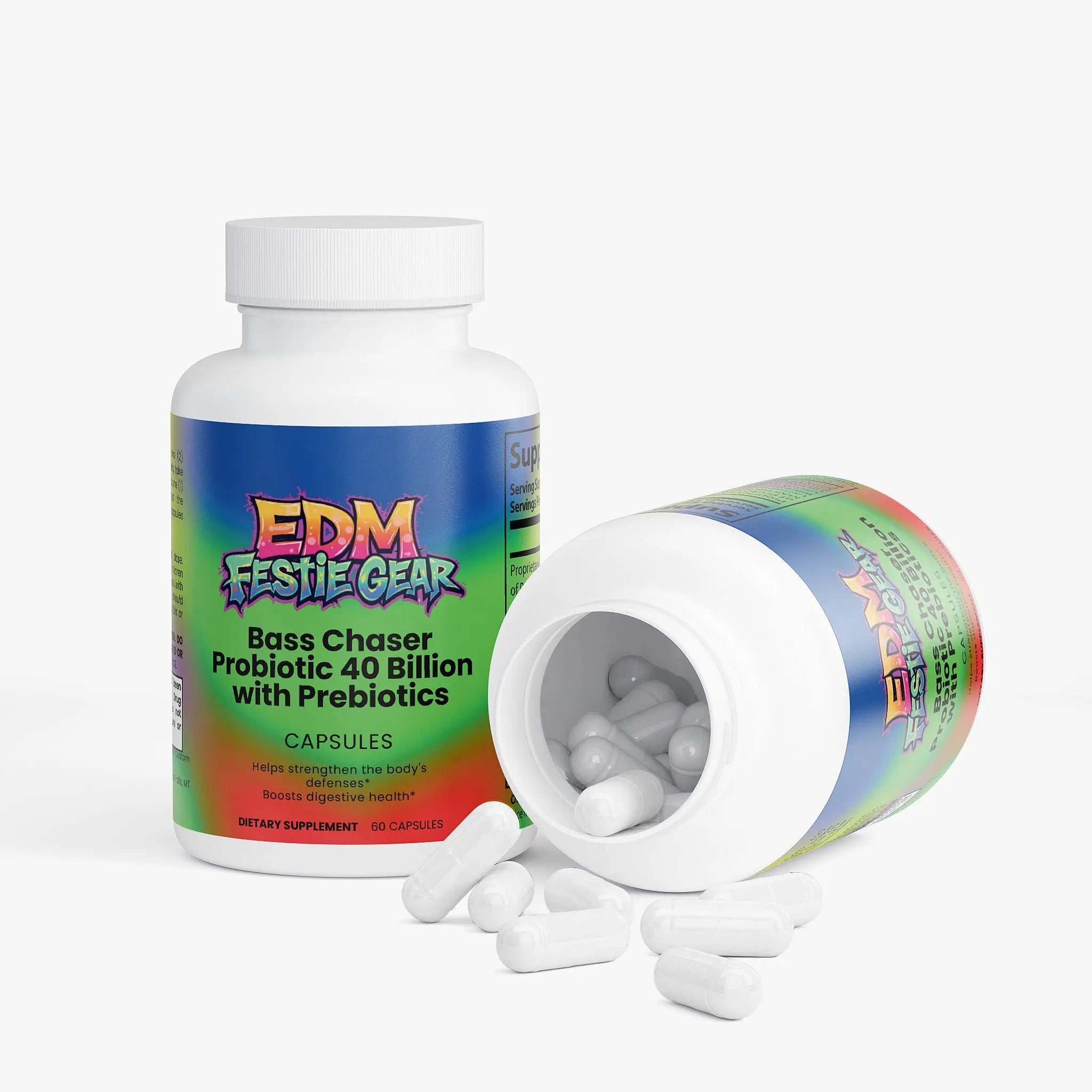 Bass Chaser Probiotic 40 Billion with Prebiotics EDMFestieGear.com