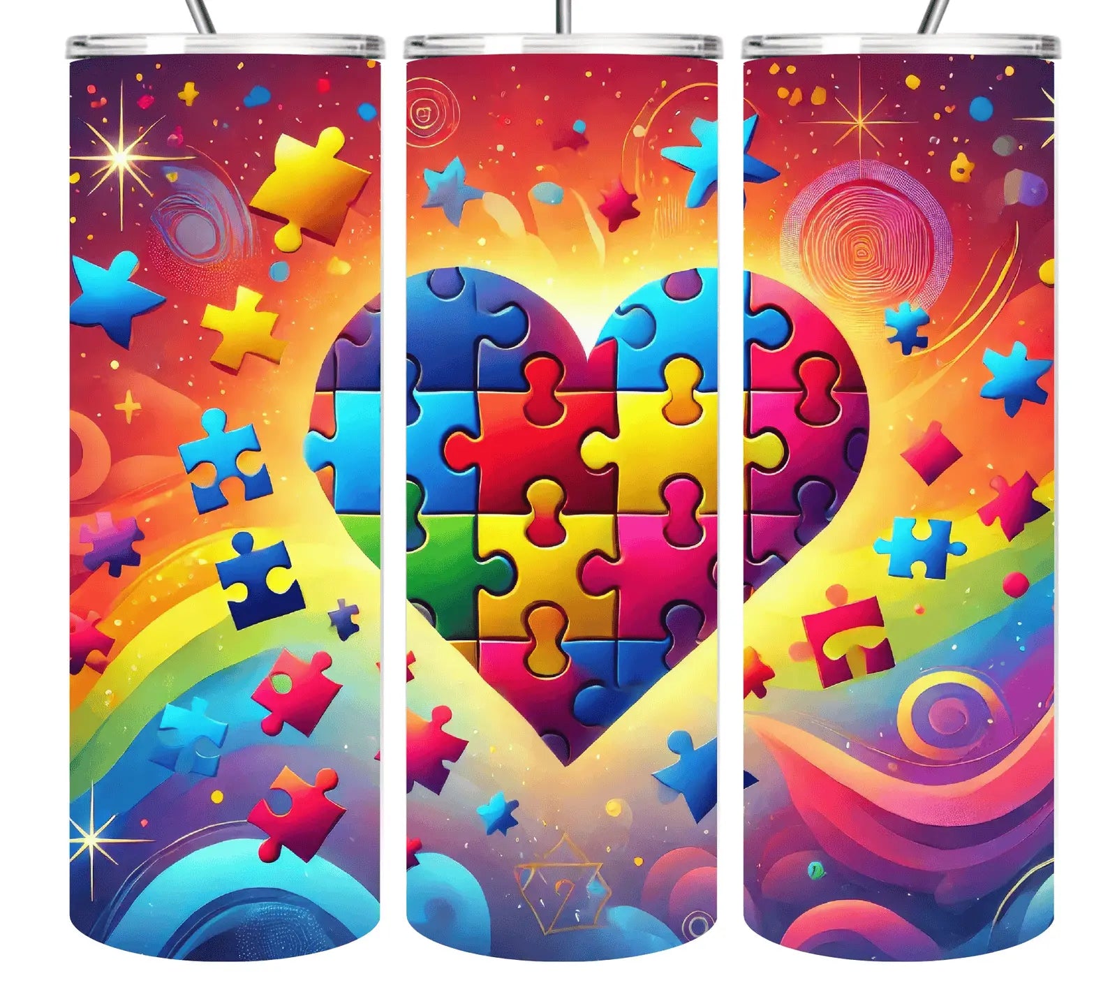 Autism Tumbler Collection 20oz Tumbles EDMFestieGear.com