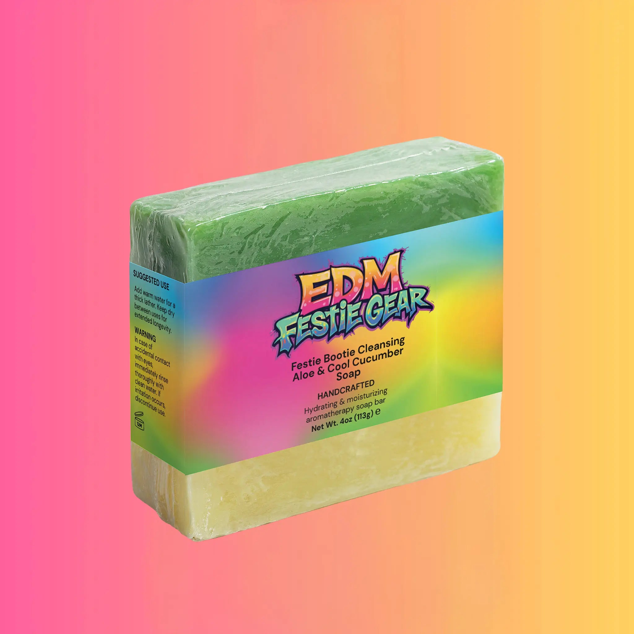 Aloe & Cool Cucumber Revitalizing Soap for Festival Vibes EDMFestieGear.com