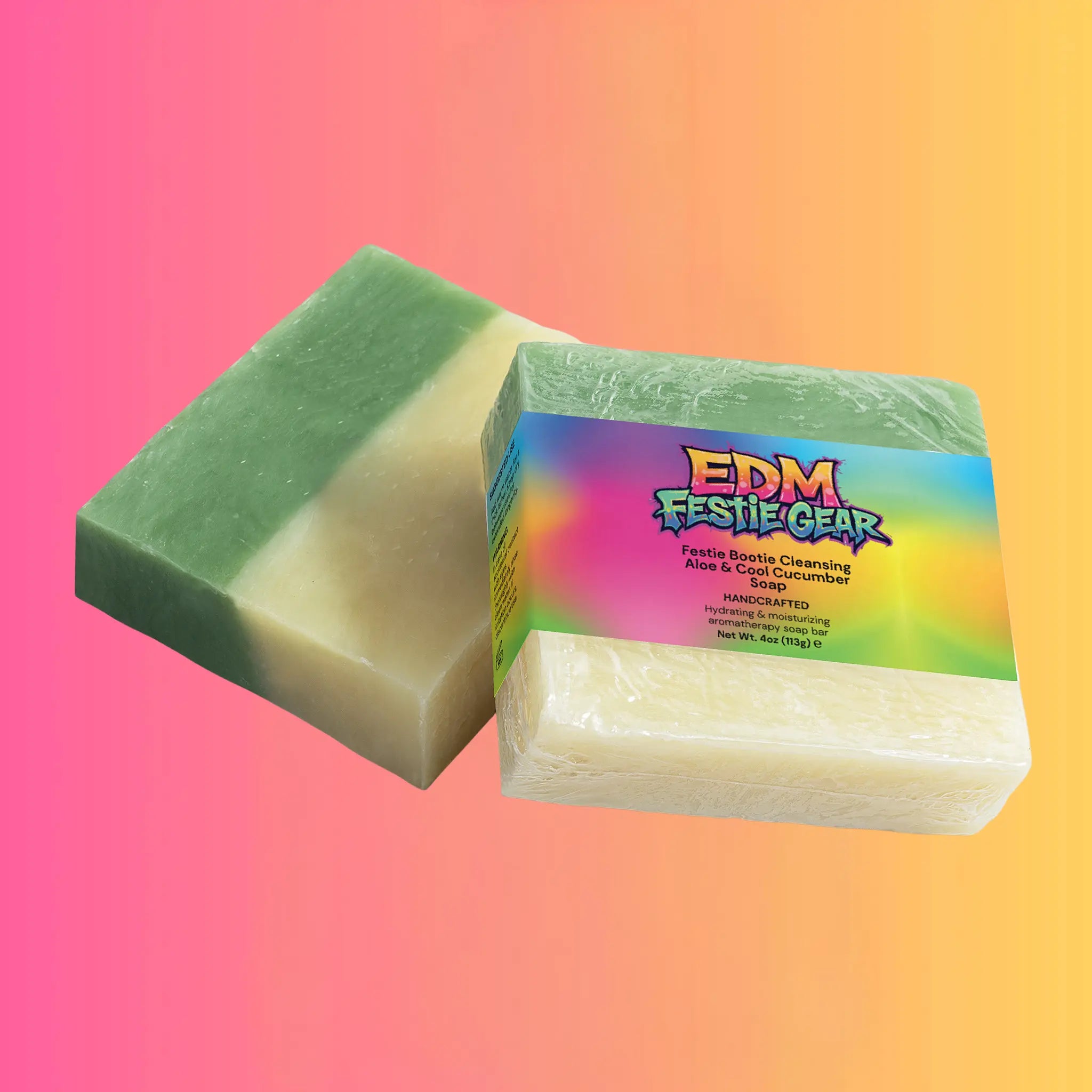 Aloe & Cool Cucumber Revitalizing Soap for Festival Vibes EDMFestieGear.com