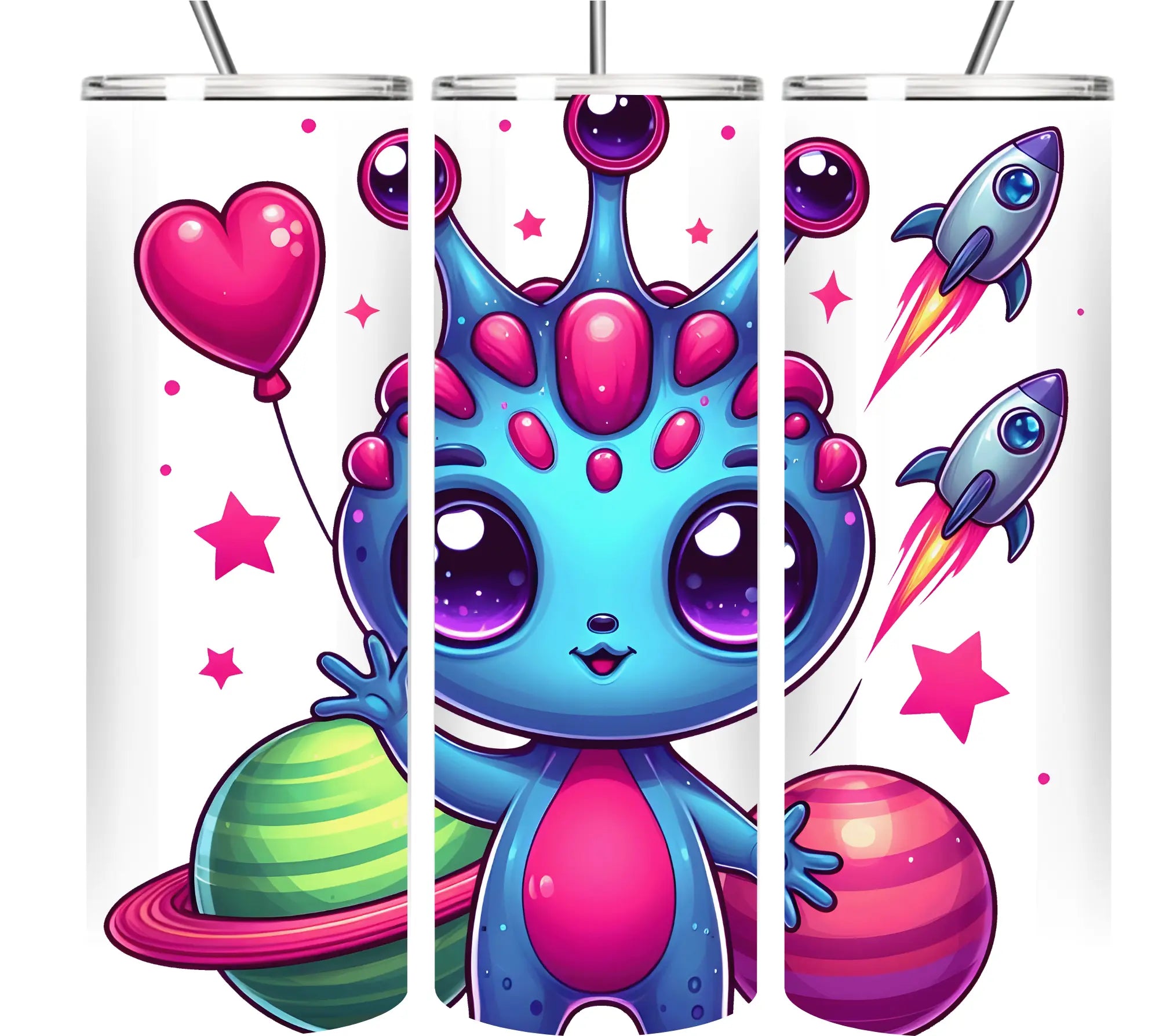 Alien tumbler Collection 20oz Tumblers EDMFestieGear.com