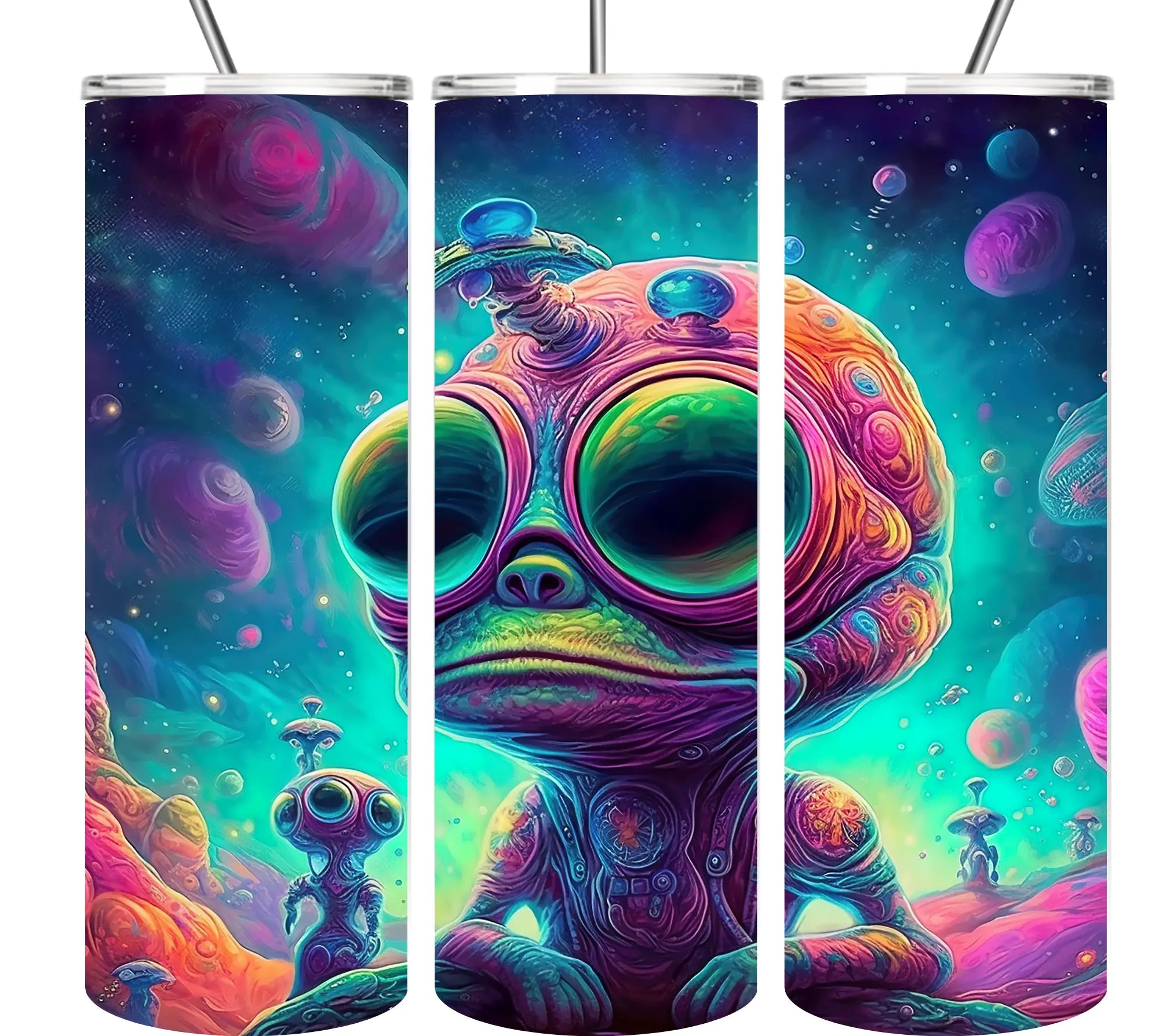 Alien tumbler Collection 20oz Tumblers EDMFestieGear.com