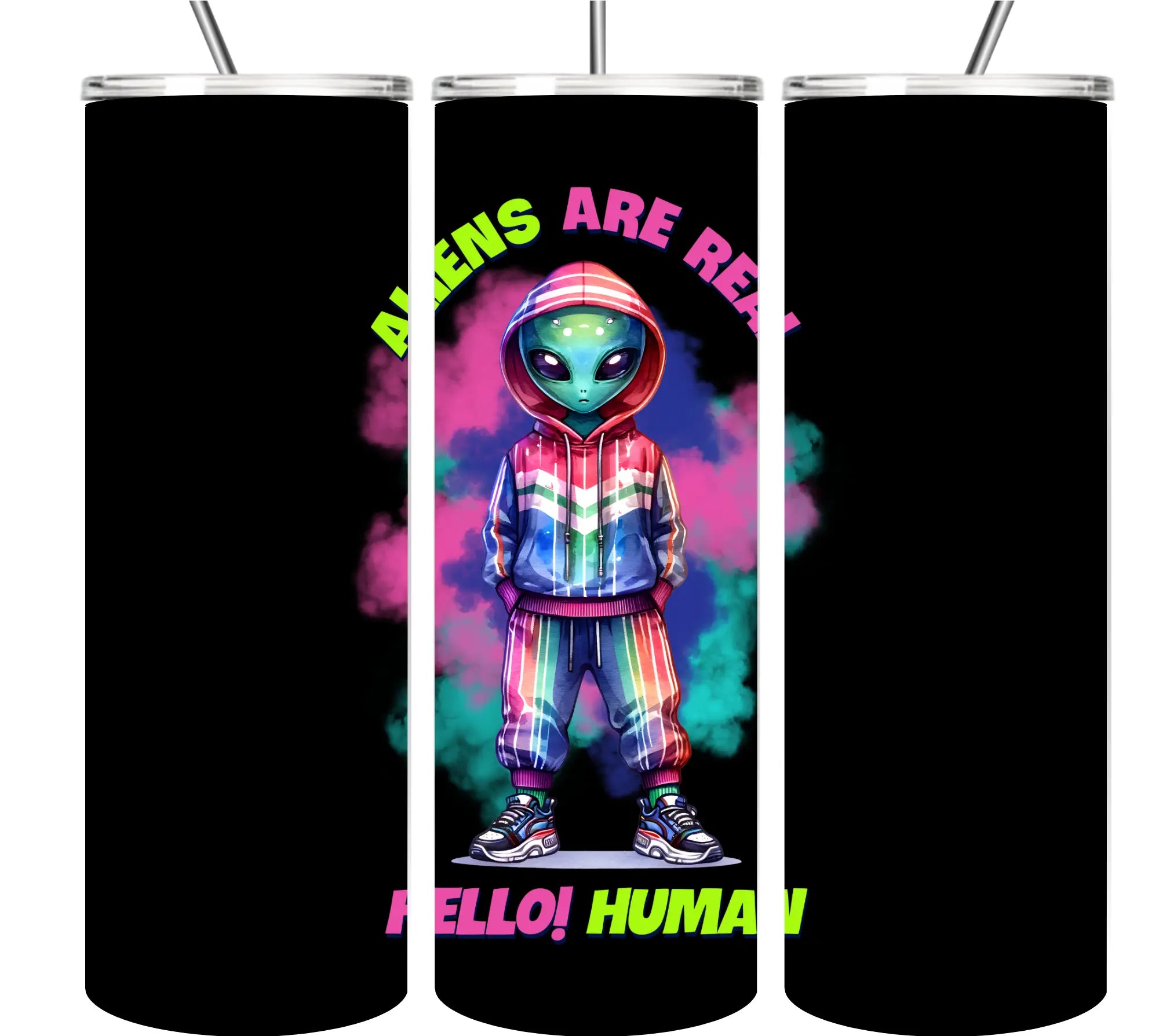 Alien tumbler Collection 20oz Tumblers EDMFestieGear.com