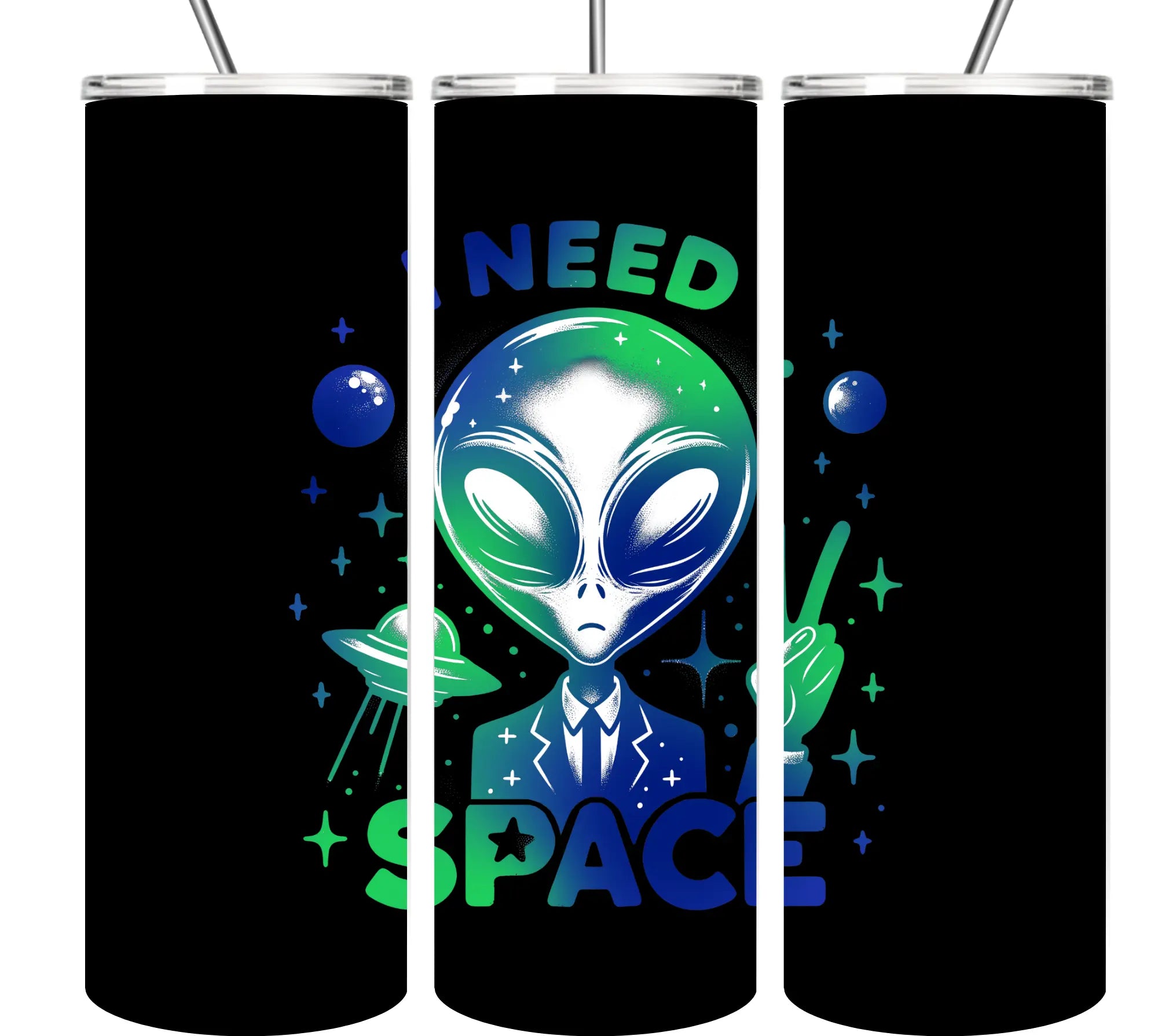 Alien tumbler Collection 20oz Tumblers EDMFestieGear.com