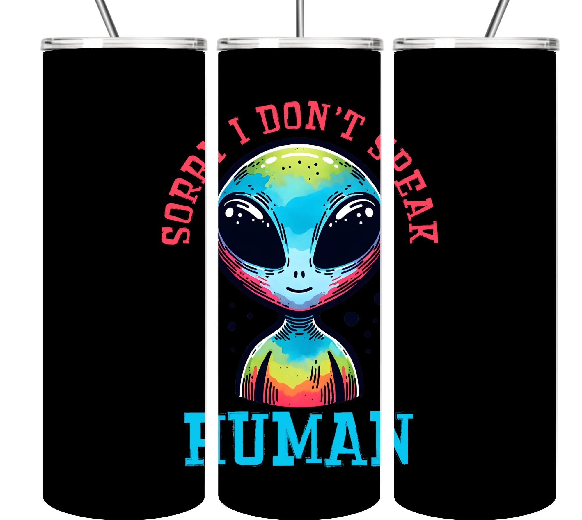 Alien tumbler Collection 20oz Tumblers EDMFestieGear.com