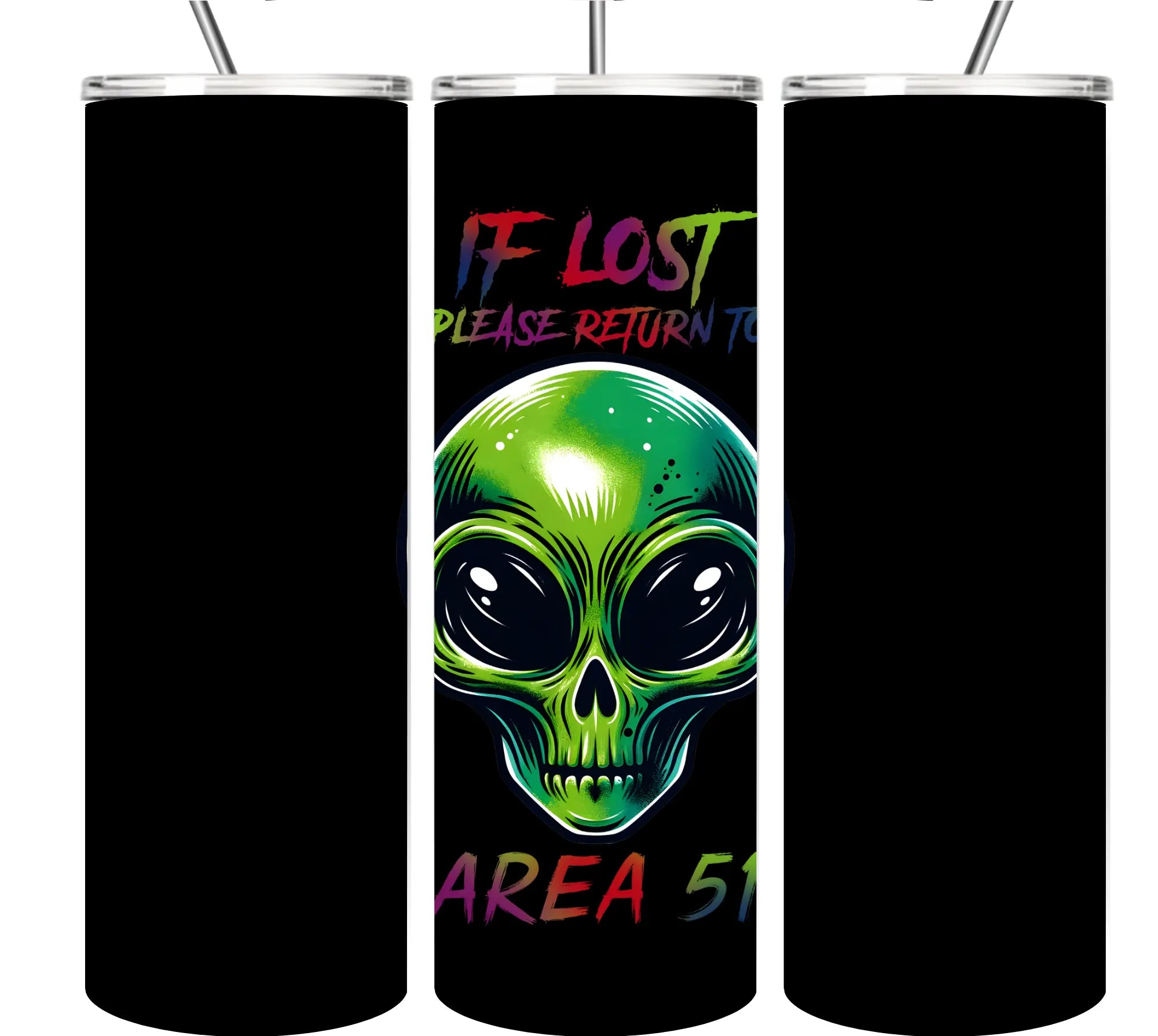 Alien tumbler Collection 20oz Tumblers EDMFestieGear.com