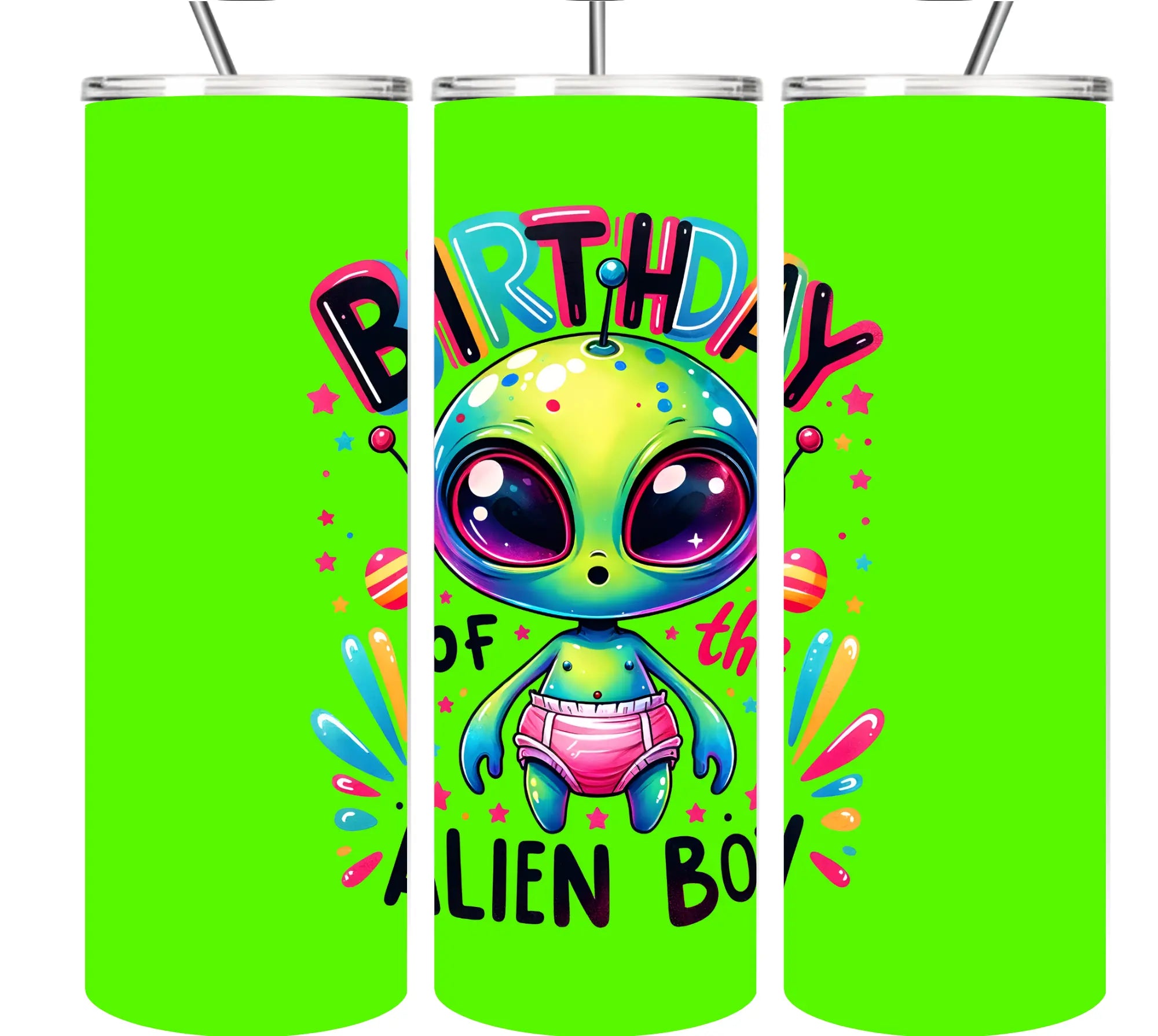 Alien tumbler Collection 20oz Tumblers EDMFestieGear.com