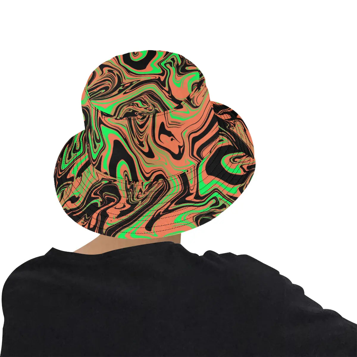 90s Toxic Acid Spill Rave Bucket Hat BigTexFunkadelic