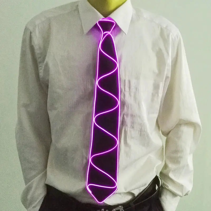 Atractive Costume Accessories Party Ties Men Women Decorative Neck Tie Disco Music Night Flashing Glow Ties Fairy