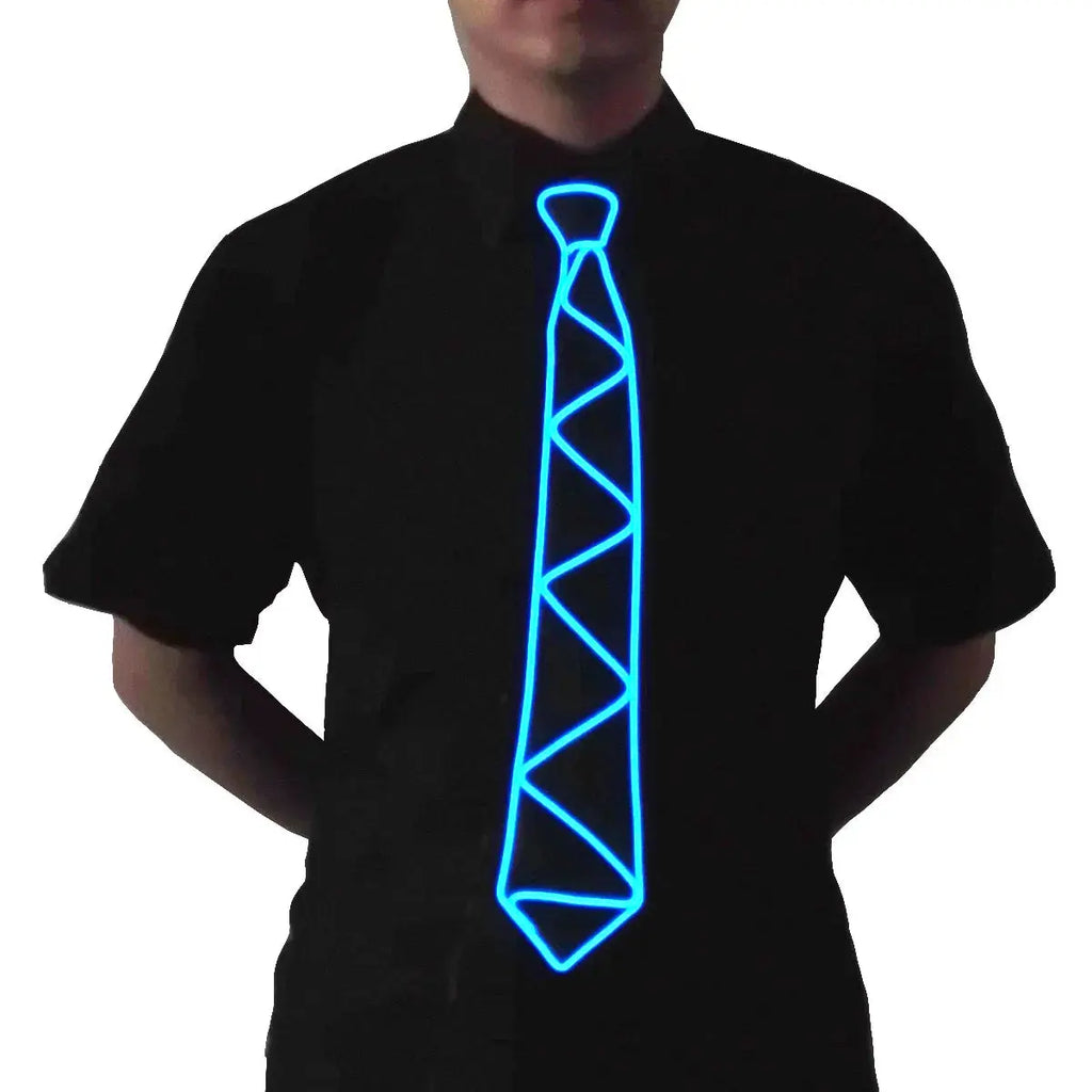 Atractive Costume Accessories Party Ties Men Women Decorative Neck Tie Disco Music Night Flashing Glow Ties Fairy