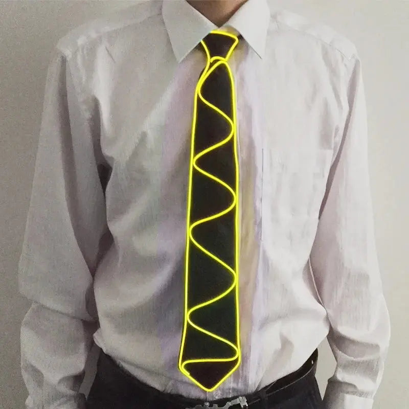 Atractive Costume Accessories Party Ties Men Women Decorative Neck Tie Disco Music Night Flashing Glow Ties Fairy
