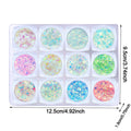 12 Colors Glow in the Dark Glitter Gel Face Body Glitter Gel Hair Glitter for UV Black Light Halloween Makeup Raves Festivals Fairy