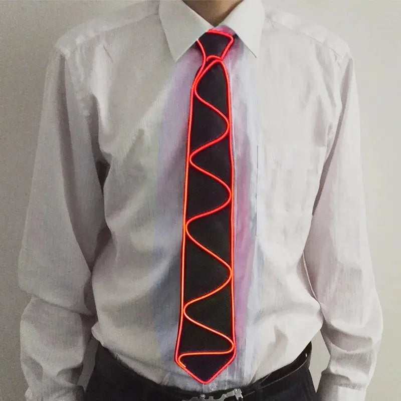 Atractive Costume Accessories Party Ties Men Women Decorative Neck Tie Disco Music Night Flashing Glow Ties Fairy