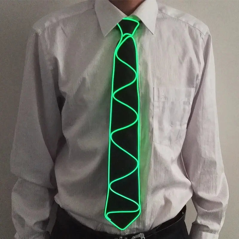 Atractive Costume Accessories Party Ties Men Women Decorative Neck Tie Disco Music Night Flashing Glow Ties Fairy