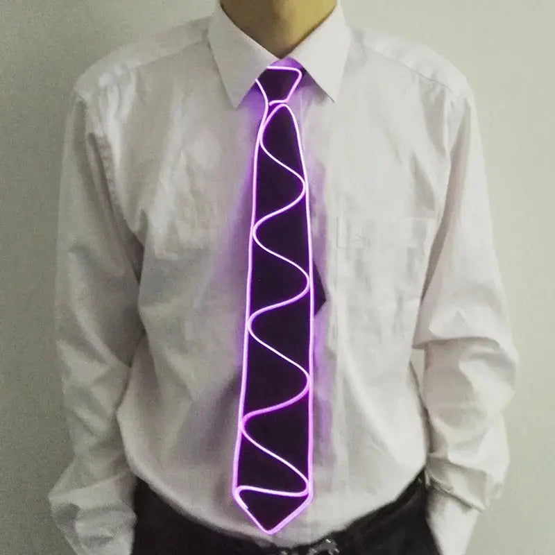 Atractive Costume Accessories Party Ties Men Women Decorative Neck Tie Disco Music Night Flashing Glow Ties Fairy