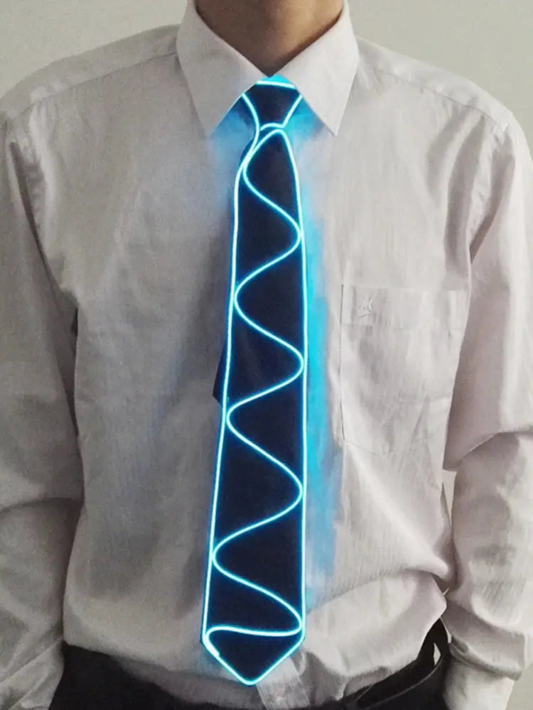 Atractive Costume Accessories Party Ties Men Women Decorative Neck Tie Disco Music Night Flashing Glow Ties Fairy