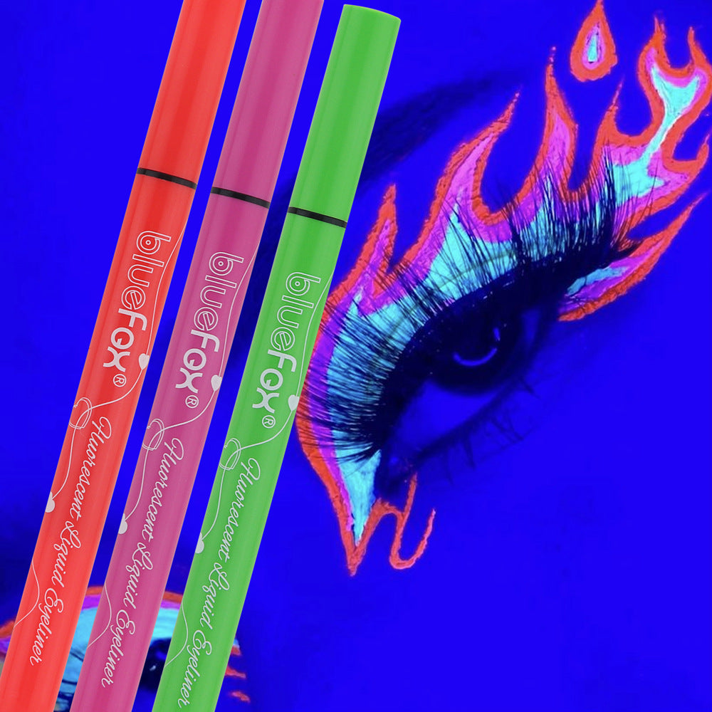 6pcs Glow UV Reactive Glow in the Dark Face and Body Paint Set, Neon Liquid Eyeliner, Mixing Color for Masquerade,Music Festival Fairy