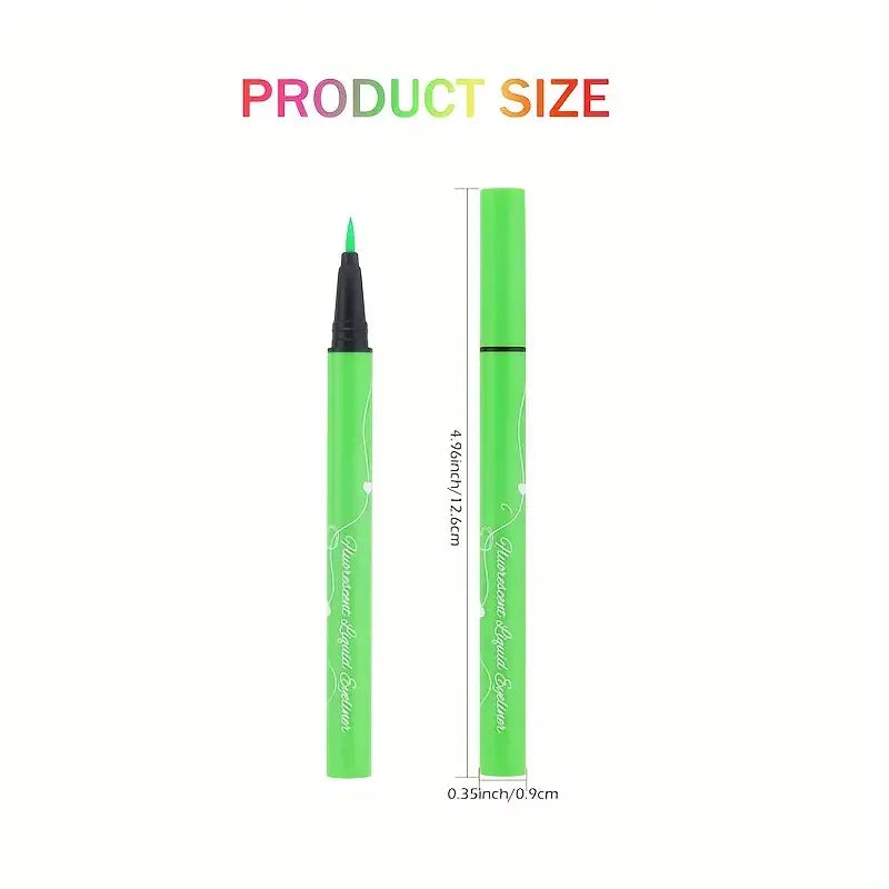 6pcs Glow UV Reactive Glow in the Dark Face and Body Paint Set, Neon Liquid Eyeliner, Mixing Color for Masquerade,Music Festival Fairy