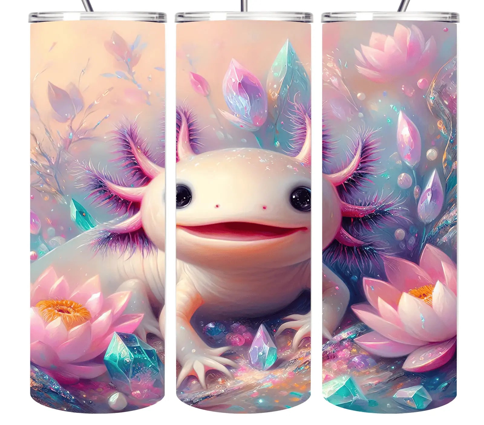 Axolotl Tumbler Collection 20oz Tumblers EDMFestieGear.com