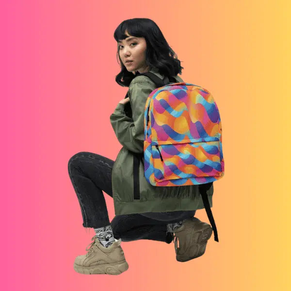 Abstract Rave Backpack - Your Ultimate Festival Companion for EDM Lovers EDMFestieGear.com