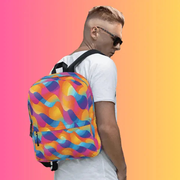 Abstract Rave Backpack - Your Ultimate Festival Companion for EDM Lovers EDMFestieGear.com