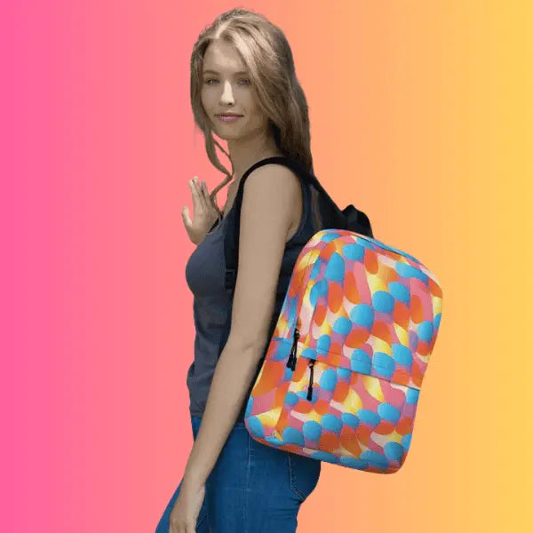 Abstract Festival Backpack - Gear Up for Your EDM Adventure EDMFestieGear.com