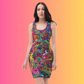 Acid Universe Bodycon Dress for Rave and EDM Festivals EDMFestieGear.com