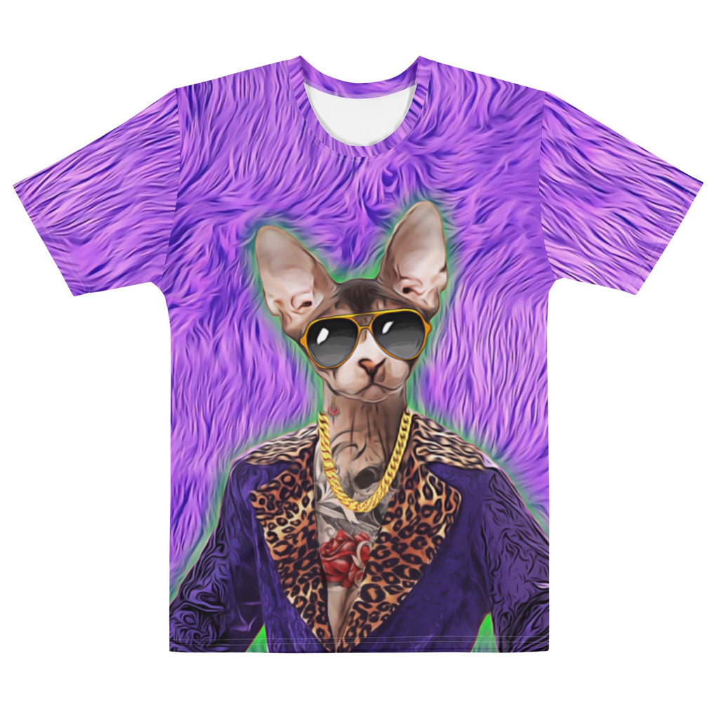 70s Pimp Cat All Over Print T-Shirt BigTexFunkadelic