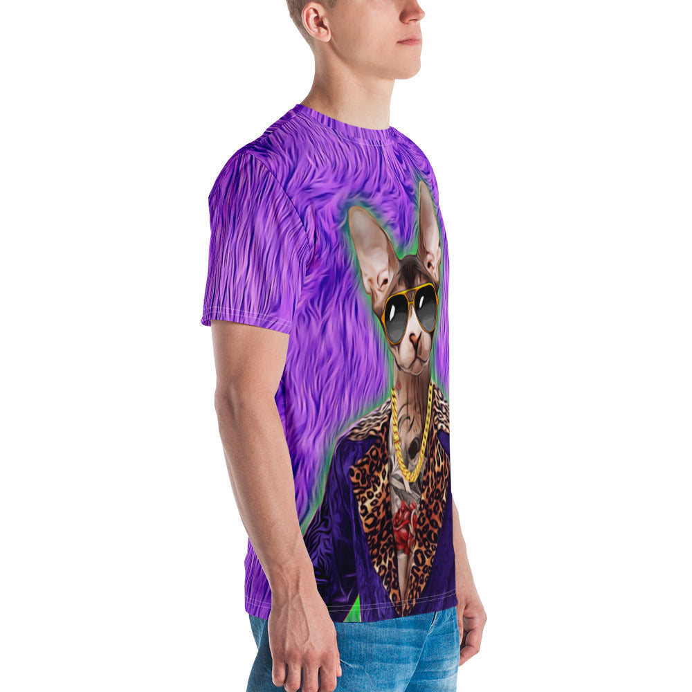 70s Pimp Cat All Over Print T-Shirt BigTexFunkadelic