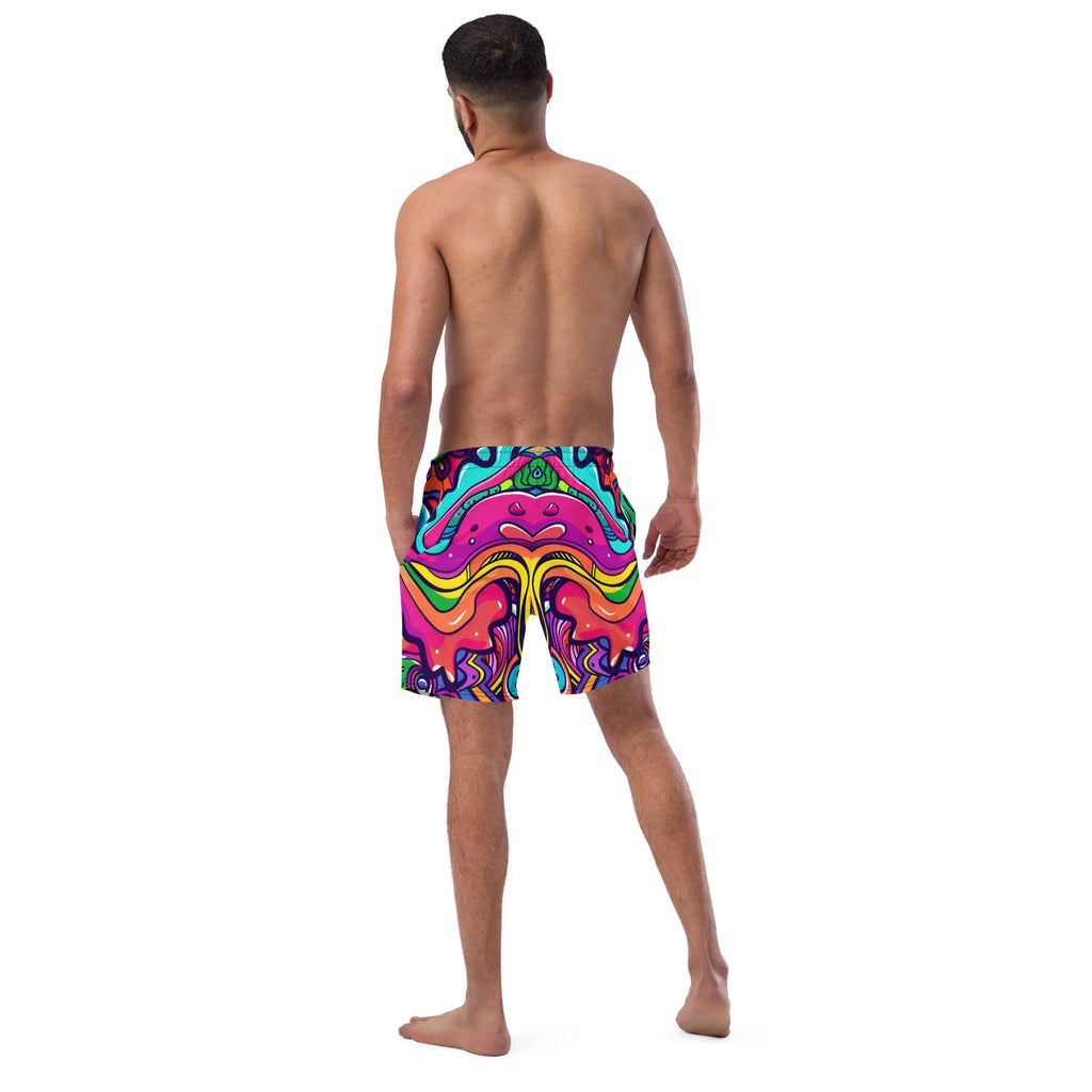 Alien Vision Swim Trunks For EDM Rave Festival Outfit Clothing EDMFestieGear.com