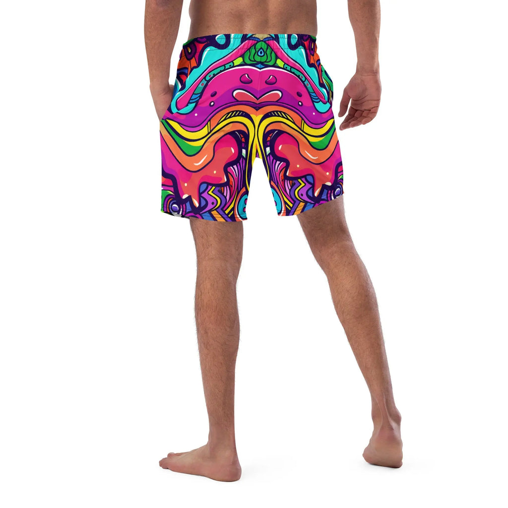 Alien Vision Swim Trunks For EDM Rave Festival Outfit Clothing EDMFestieGear.com