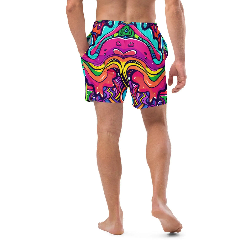 Alien Vision Swim Trunks For EDM Rave Festival Outfit Clothing EDMFestieGear.com