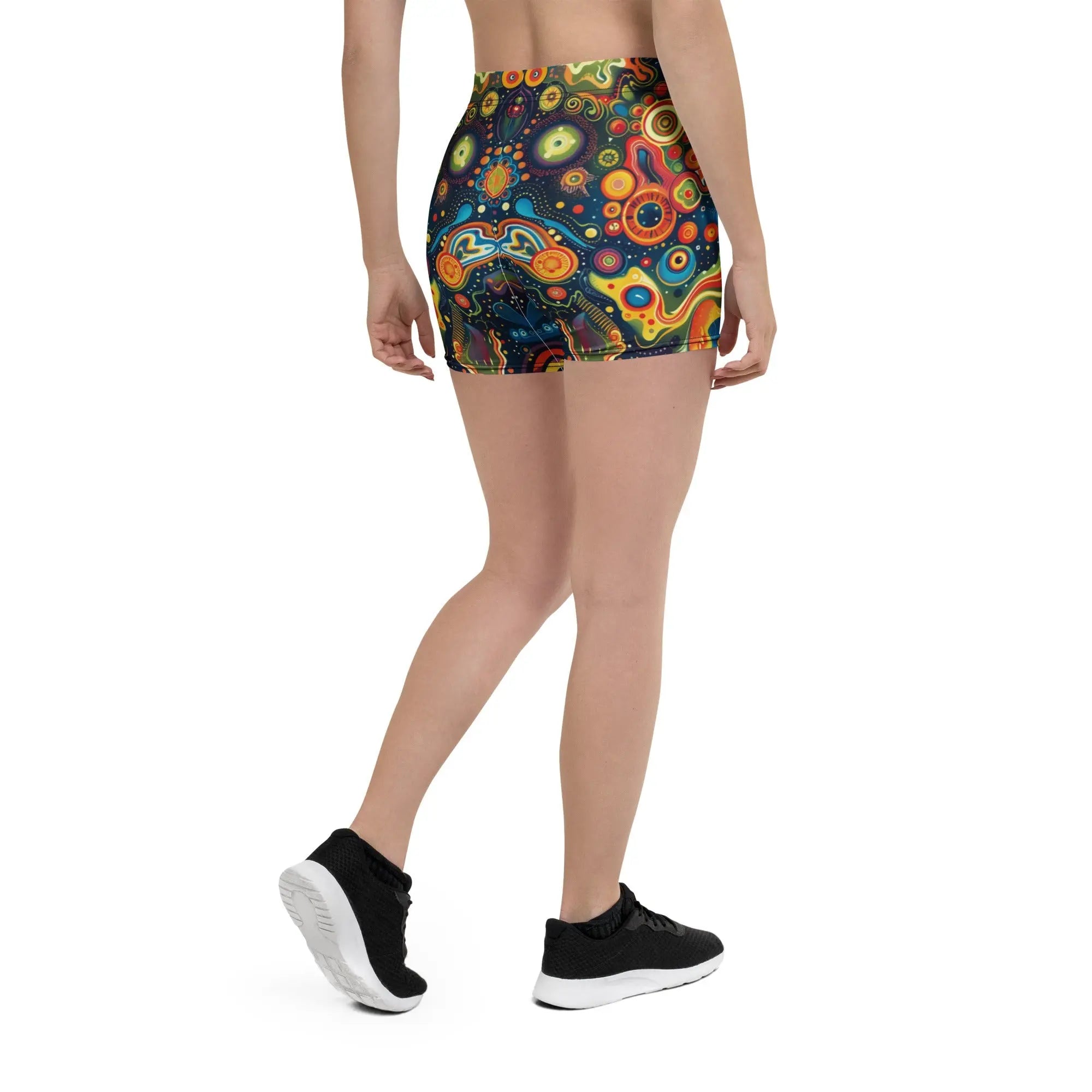 Abstract Woman's Shorts For EDM Rave Festival Outfit Clothing EDMFestieGear.com