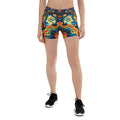Abstract Woman's Shorts For EDM Rave Festival Outfit Clothing EDMFestieGear.com