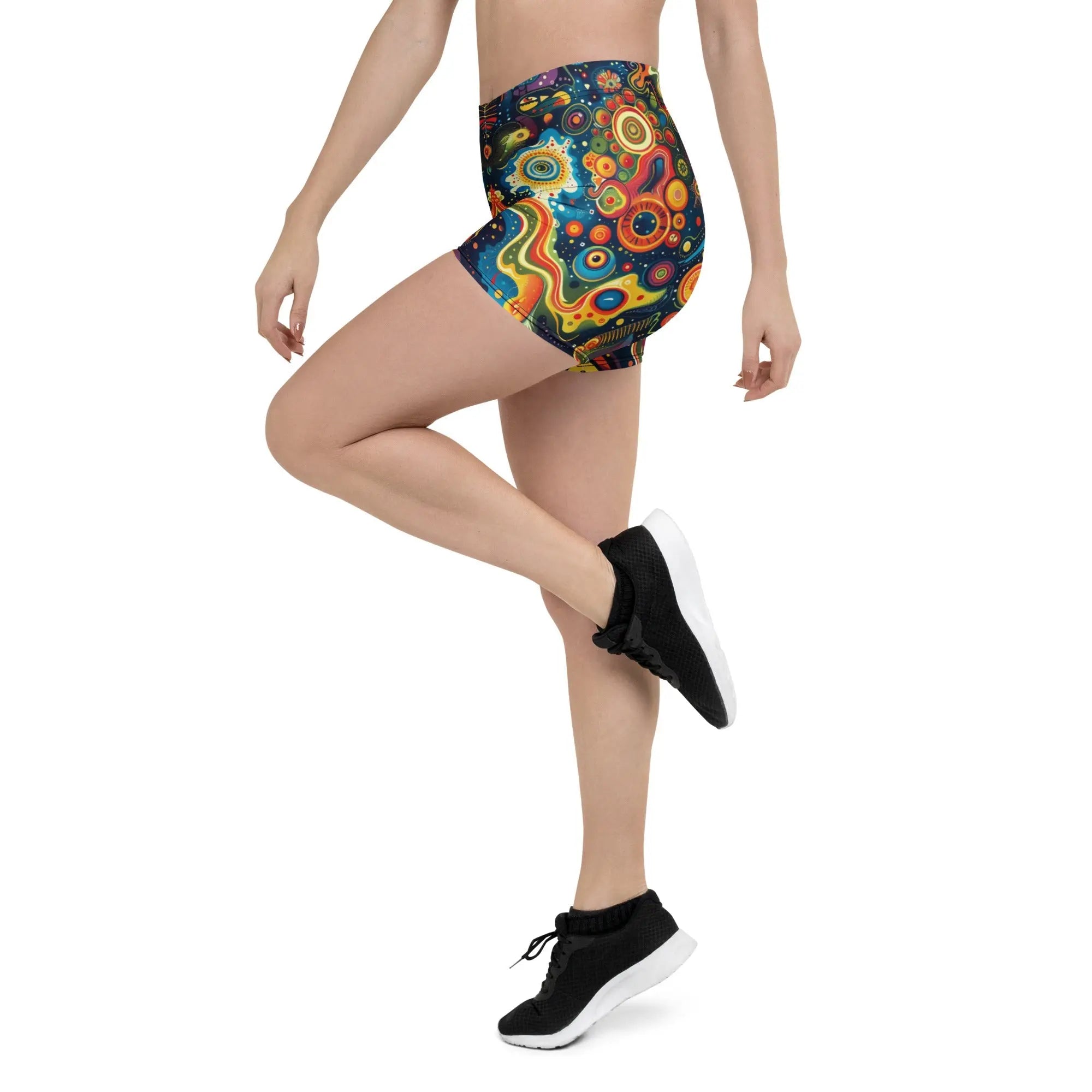 Abstract Woman's Shorts For EDM Rave Festival Outfit Clothing EDMFestieGear.com
