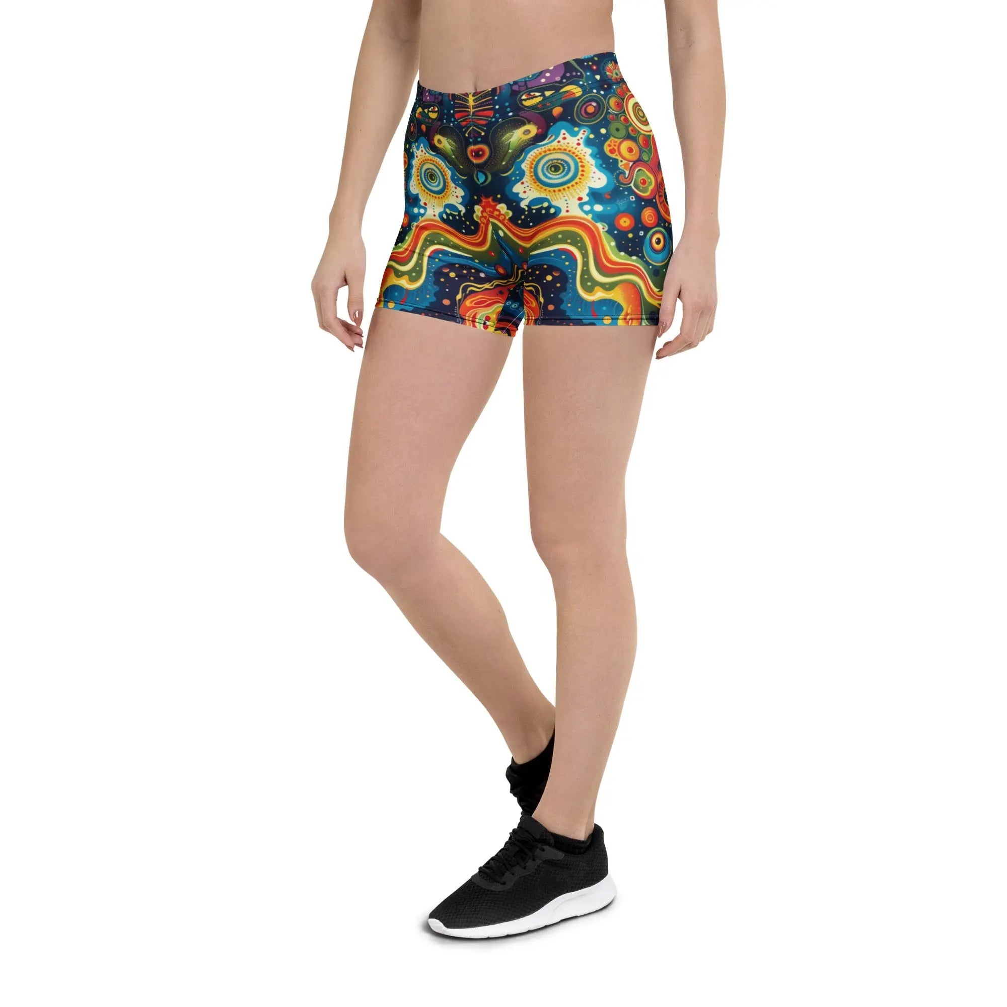 Abstract Woman's Shorts For EDM Rave Festival Outfit Clothing EDMFestieGear.com