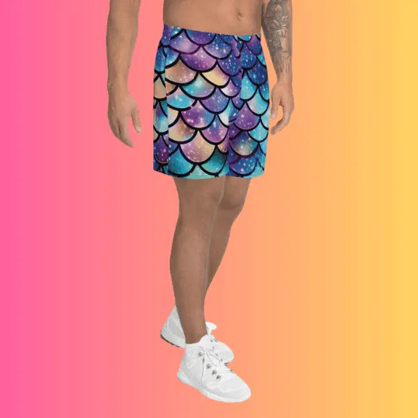 All-Over Print Unisex Athletic Long Shorts for Festivals and Raves EDMFestieGear.com
