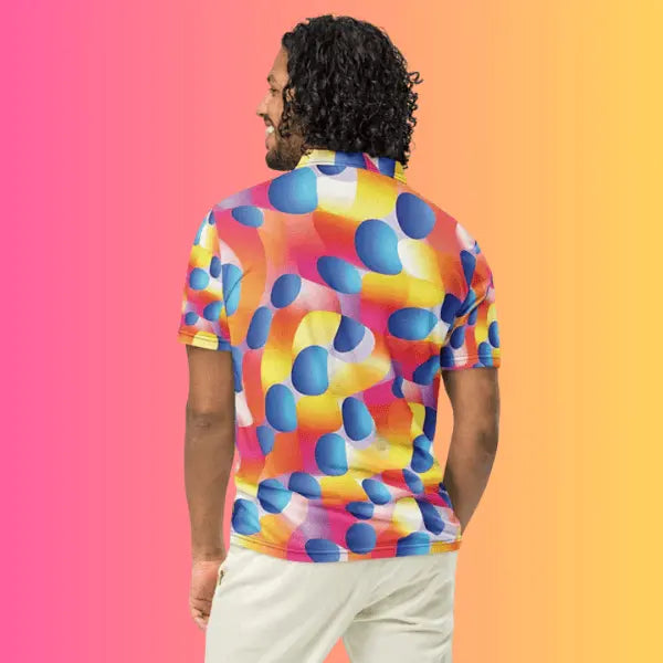 Abstract Polo - Your Essential Festival and Streetwear Item EDMFestieGear.com