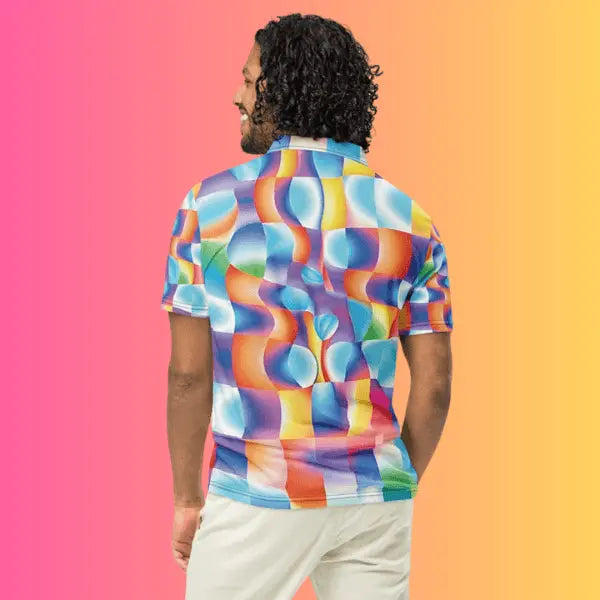 Abstract Polo - Bold Vibes for Raves and Festivals EDMFestieGear.com