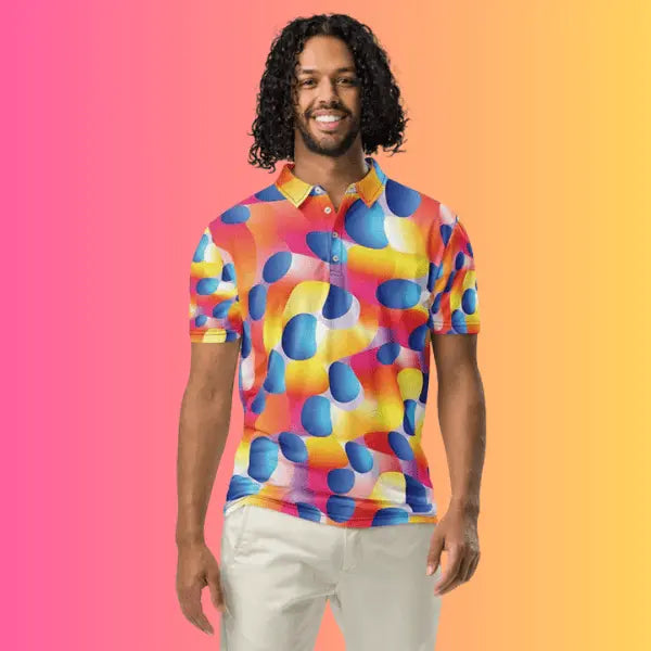 Abstract Polo - Your Essential Festival and Streetwear Item EDMFestieGear.com