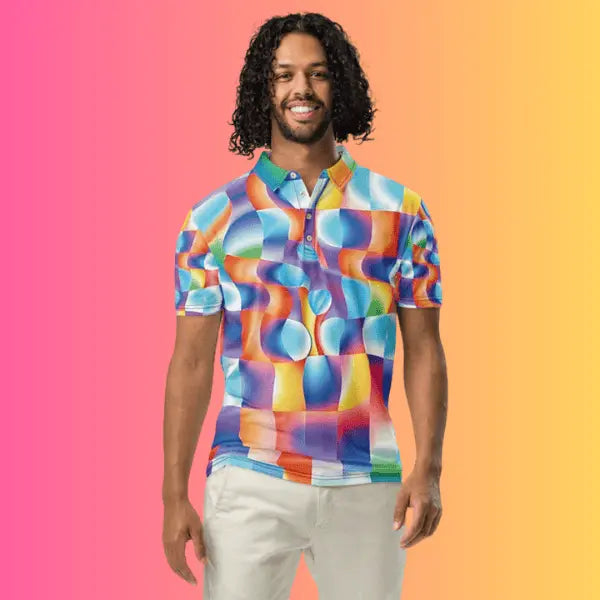Abstract Polo - Bold Vibes for Raves and Festivals EDMFestieGear.com