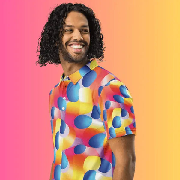 Abstract Polo - Your Essential Festival and Streetwear Item EDMFestieGear.com