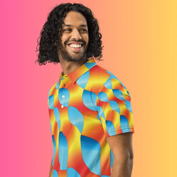 Abstract Polo – Your Ultimate Rave and Festival Wear EDMFestieGear.com