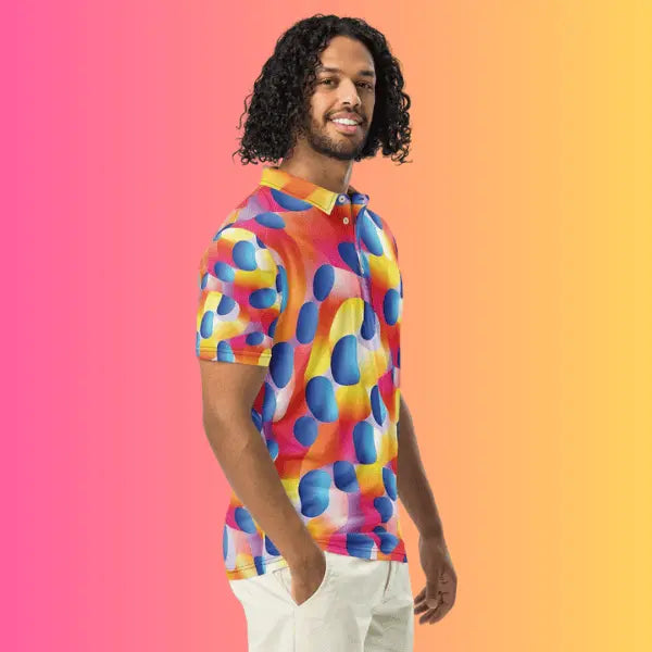 Abstract Polo - Your Essential Festival and Streetwear Item EDMFestieGear.com